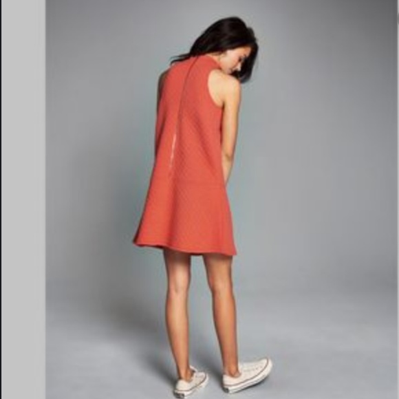 A&F Textured Mock Neck Drop Waist Dress - Picture 8 of 8